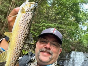 Fishing at Sugar Creek Glen Campground