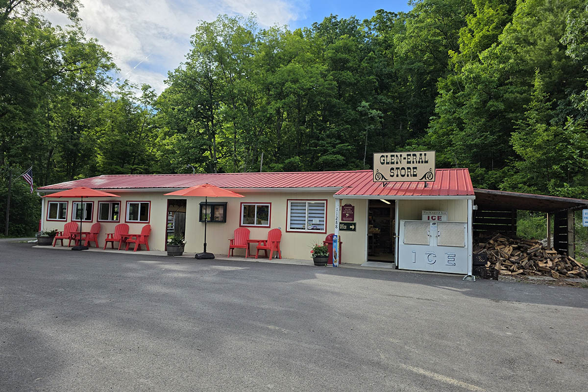 Glen-Eral Camp Store at Sugar Creek Glen Campground near Dansville, NY.